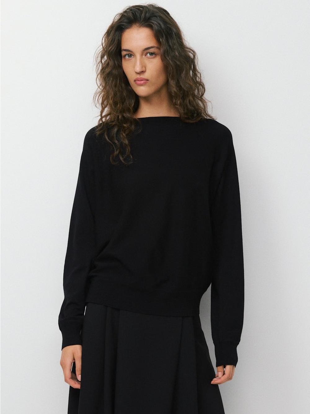 NWT - Aritzia Babaton Inspiration Sweater - Wonder Yarn - Size 2XS - Black